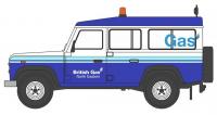 NDEF019 Oxford Diecast Land Rover Defender LWB British Gas
